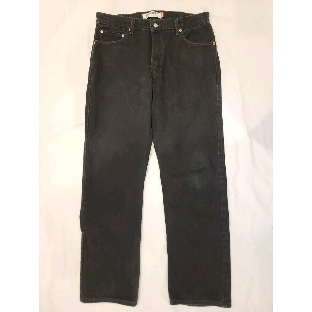 Levi's 505 jeans - Regular Fit Straight Leg‎ -Men's   36x32 Black wash